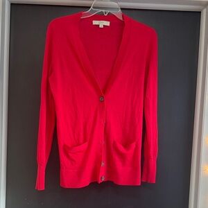 LOFT Women's Bright Red Cardigan
